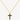 Polish curve black cross necklace