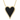 Elongated Onyx & Diamonds Heart