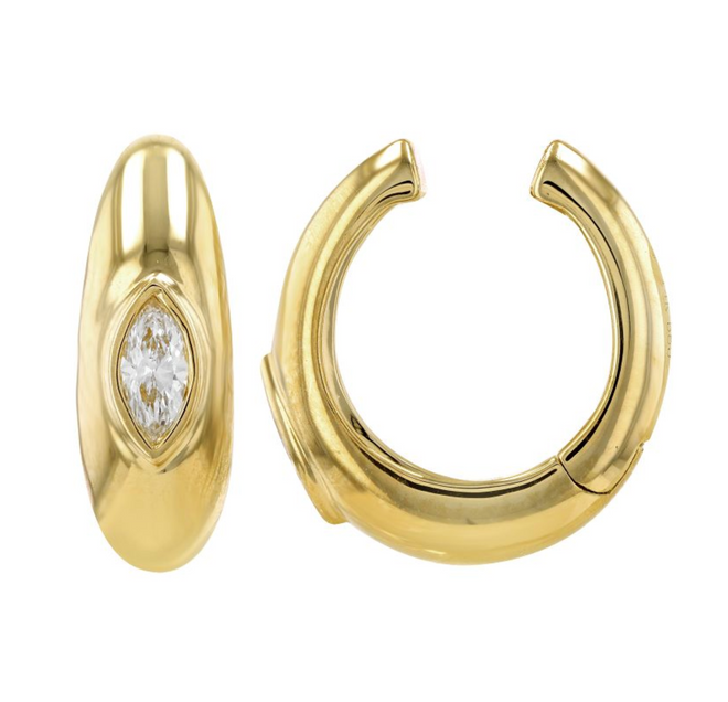Single Marquise Ear Cuff