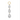 Lab Single Triple Pear Shape Earring Charm