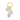 Lab Single Triple Round Diamonds Hanging Earring Charm
