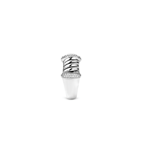Twisted Pave Milano Ring