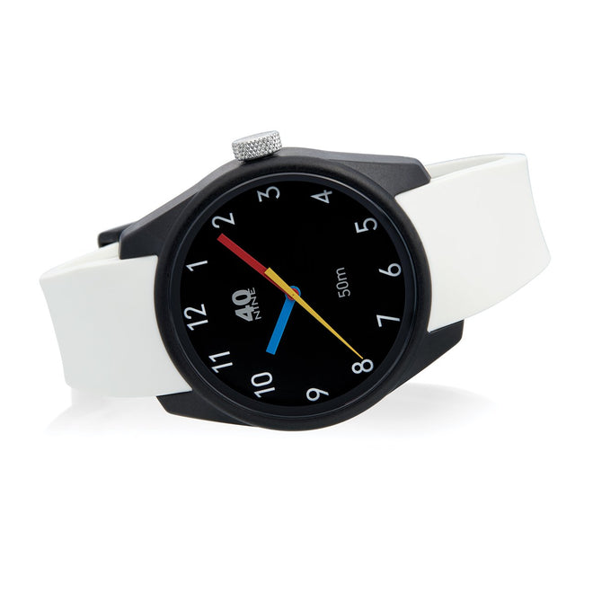 40NINE PRIMARY WHITE/BLACK WATCH