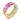 Rainbow Baguette Eternity Ring