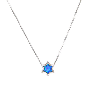 Star Blue Opal Necklace