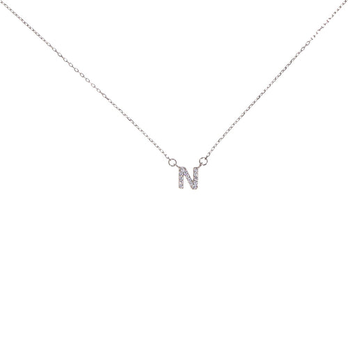 Initial Silver Necklace