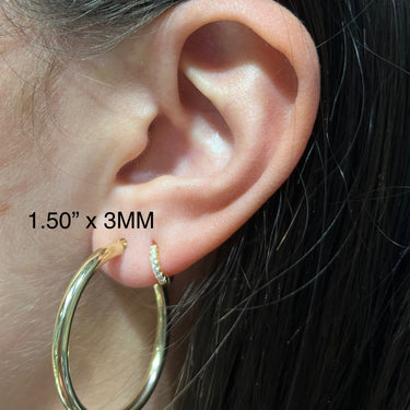 Classic 14KT Gold Hoops