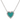 Diamond Turquoise Heart Necklace