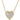 Mother Of Pearl Diamond Heart Necklace