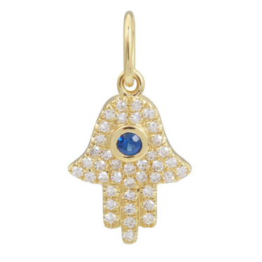 Pavé Hamsa Charm