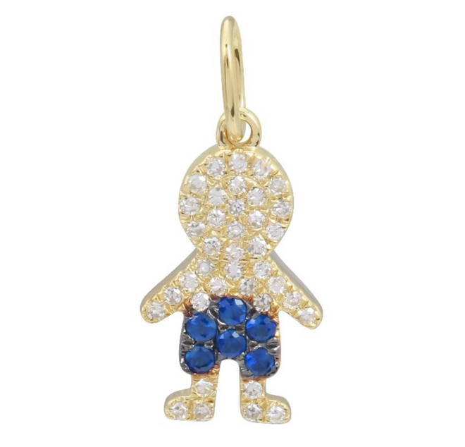 Gemstone Boy Charm