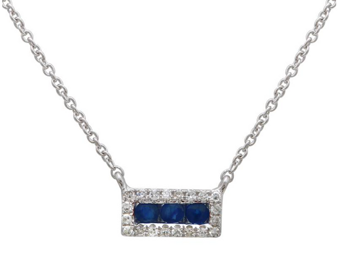 Diamonds + Sapphires Necklace