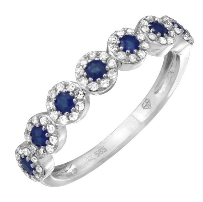 Round Sapphires Ring