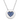 Sapphires Heart Necklace