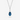 Drop Blue Crystal Necklace