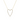 Sparkling Elongated Heart Necklace