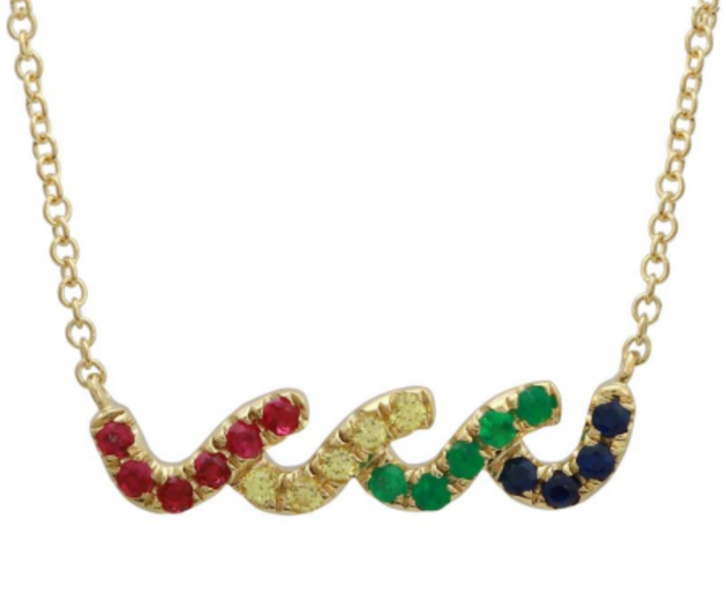 Rainbow Wave Necklace