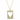 Square Pavé Heart Outline Necklace