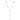 Floating CZ Lariat Necklace