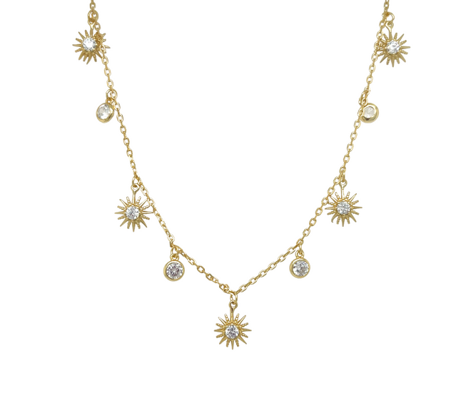 Multi Sol CZ Necklace
