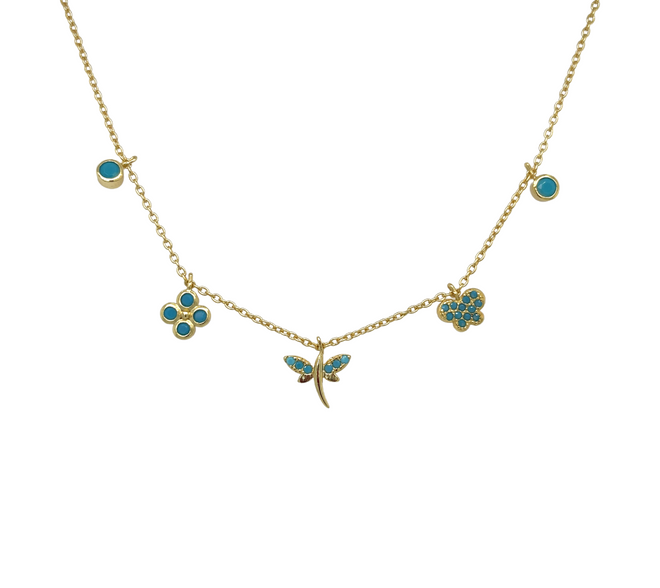 Butterfly Turquoise Necklace