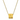 Gold Cube Initial Necklace