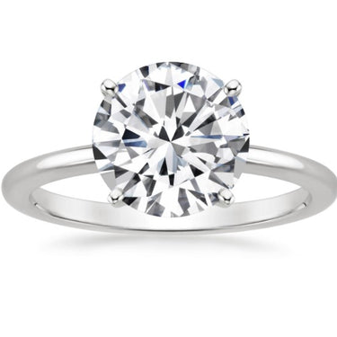 3.04CT Round Solitaire Diamond Ring