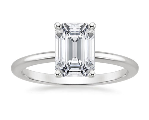 5.06CT Emerald Cut Solitaire Ring