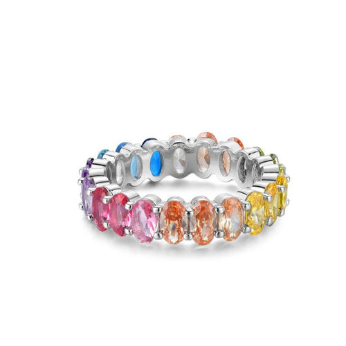 Rainbow Oval Ring