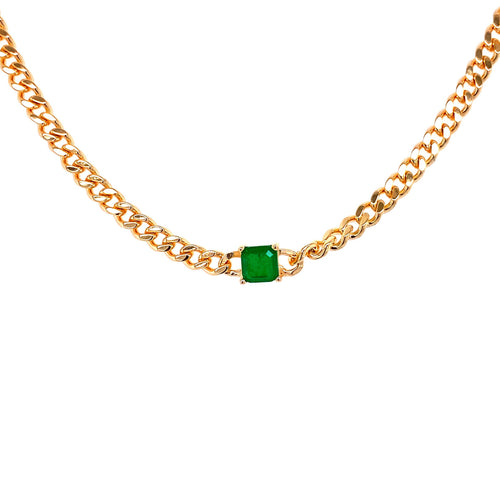 Gemstone Cuban Choker