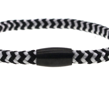 Stainless Steel Two Toned Threaded Bracelet