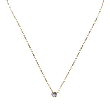 Round Solitaire Cuban Chain